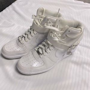 White Nike Air Force Ones